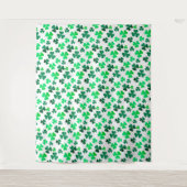 Clover Shamrock Irish Green Spring St Patricks Day Wandkleed (Voorkant)