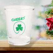 Clover Shamrock Irish Party St Patricks Day Cheers Shot Glas