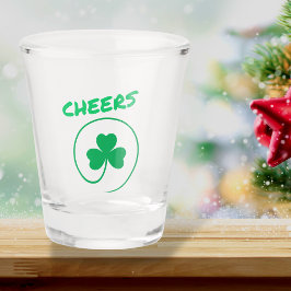Clover Shamrock Irish Party St Patricks Day Cheers Shot Glas