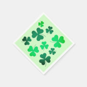 Clover Shamrock Irish Spring Green St Patricks Day Servet (Hoek)