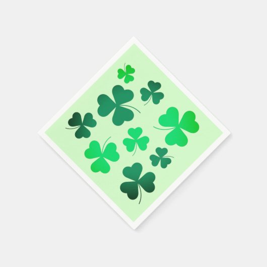 Clover Shamrock Irish Spring Green St Patricks Day Servet (Hoek)