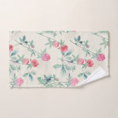 Clover, shamrock op beige. bad handdoek (Handdoek)