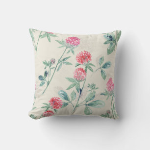 Clover, shamrock op beige. kussen