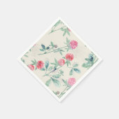 Clover, shamrock op beige. servet (Hoek)