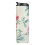 Clover, shamrock op beige. thermosbeker (Geroteerd rechts)