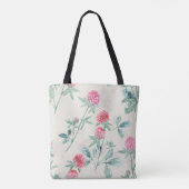 Clover, shamrock op beige. tote bag (Achterkant)
