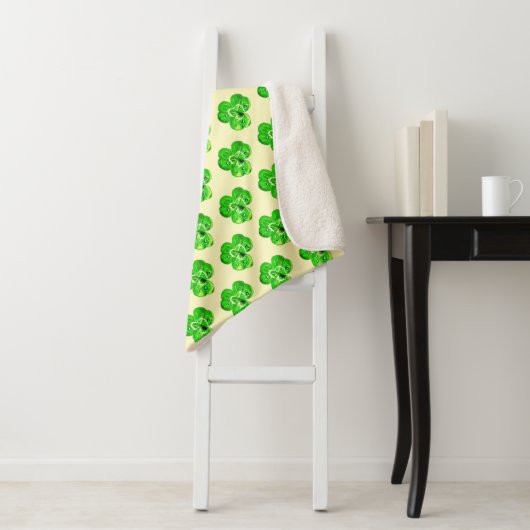 Clover Sherpa Blanket Deken (In situ)