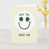 Clover Smile Ik hou van je Zoon Kaart (Gele Bloem)