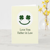 Clover Smile Schoonvader Kaart (Gele Bloem)
