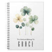 Clover Spiral Notitieboek Personaliseer het (Voorkant)