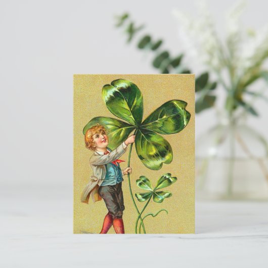 Clover St. Patrick's Day Briefkaarten (Staand voorkant)