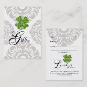 Clover St. Patricks Day Cadeaubon Kortingskaartje (Voorkant / Achterkant)