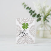 Clover St. Patricks Day Cadeaubon Kortingskaartje (Staand voorkant)