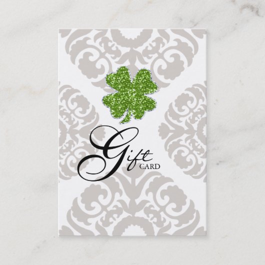 Clover St. Patricks Day Cadeaubon Kortingskaartje (Voorkant)