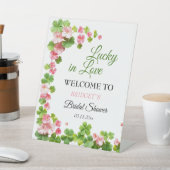 Clover St. Patrick's Day Vrijgezellenfeest WELKOM Reclamebord Met Voetstuk (Insitu)