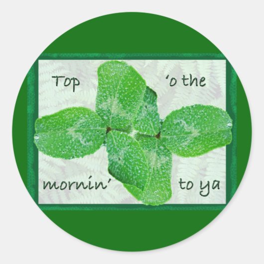Clover St Patty's Day Sticker (Voorkant)