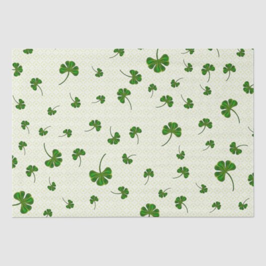 Clover Trail grillige volkskunst CADEAU Tissuepapier (Voorkant)