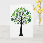 Clover Tree Luck Kunstkaart Kaart (Gele Bloem)