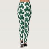 Clover Vibes Stijlvolle Grunge St. Patrick's Day Leggings (Achterkant)