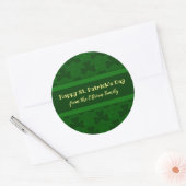 Clover voor plakafdrukken ronde sticker (Envelop)
