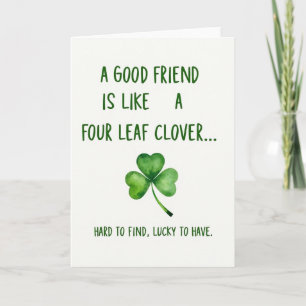 Clover Vriend Gelukskaart Kaart