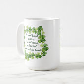 Clover Vriendschapsquote Goede vriendin 4 blad kla Koffiemok (Voorkant links)