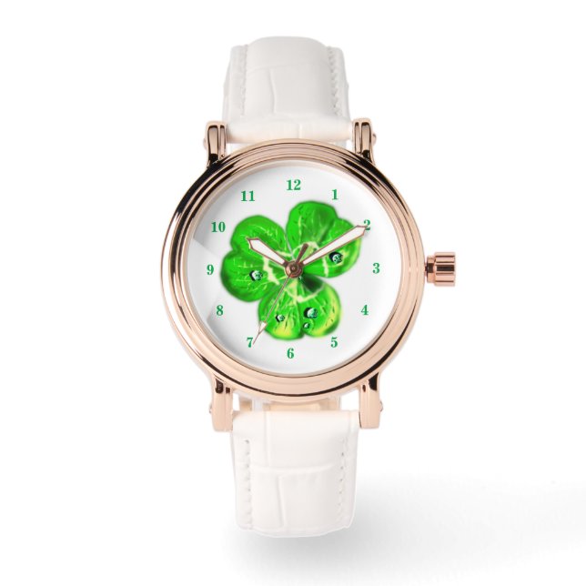 Cloverbladerenhorloge Horloge (Voorkant)