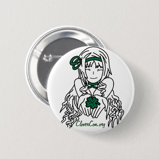 CloverCon Ronde Button 5,7 Cm (Voorkant /achterkant)