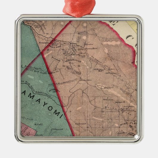 Cloverdale, Washington, Mendocino Metalen Ornament (Voorkant)