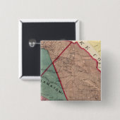 Cloverdale, Washington, Mendocino Vierkante Button 5,1 Cm (Voorkant /achterkant)