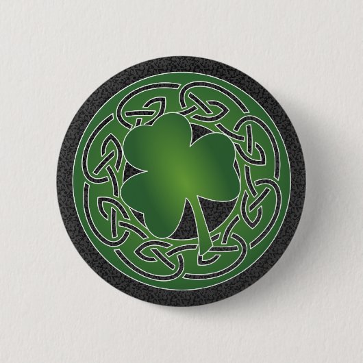 Cloverleaf - St Patrick's Day Button (Voorkant)