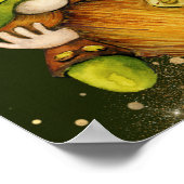 Clovers and Leprechaun Gnomes St. Patrick's Day Poster (Hoek)