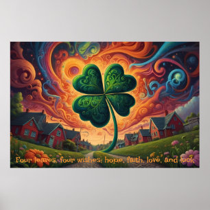 Clover's Charm: Een reis van geluk Poster