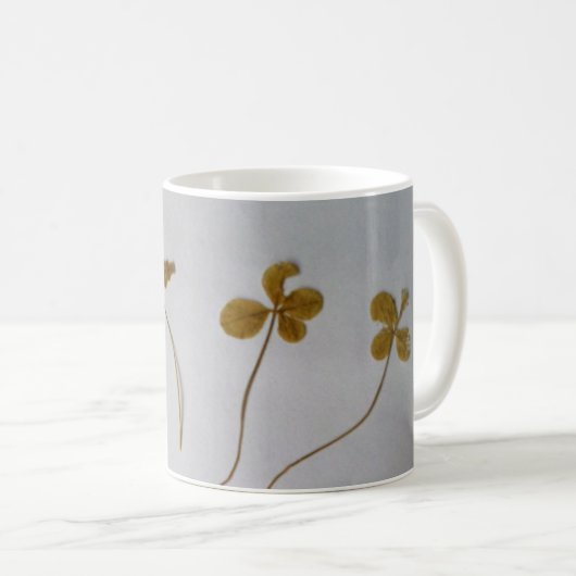 Clovers Glücksklee Vergänglichkeit Tasse Koffiemok (Voorkant rechts)