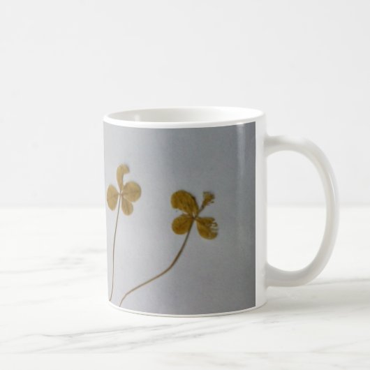 Clovers Glücksklee Vergänglichkeit Tasse Koffiemok (Rechts)