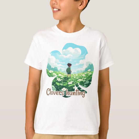 Clovers hunting t-shirt (Voorkant)