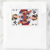 Clovers Queen speelkaarten Stickers (Tas)