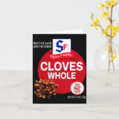 Cloves Whole Halloween Sce Costume Group Matching  Kaart (Gele Bloem)