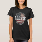 Clovis California  Amerikaanse vlag T-shirt (Voorkant)