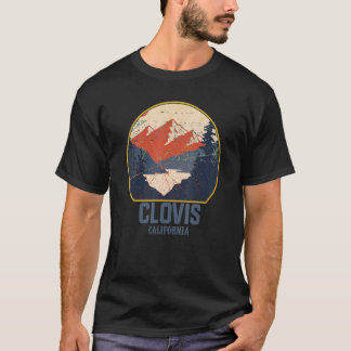 Clovis California Ca Mountains Hike Hiking T-shirt