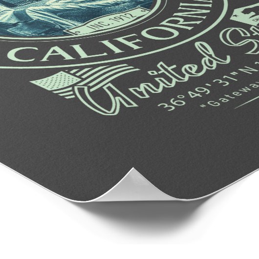 CLOVIS FRESNO CALIFORNIA - STAD CLOVIS CA POSTER (Hoek)