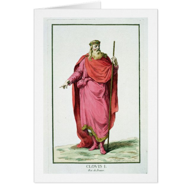 Clovis I (481-511) King of the Salian Franks from (Voorkant)
