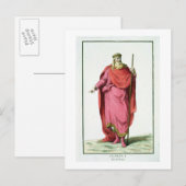 Clovis I (481-511) King of the Salian Franks from Briefkaart (Voorkant / Achterkant)