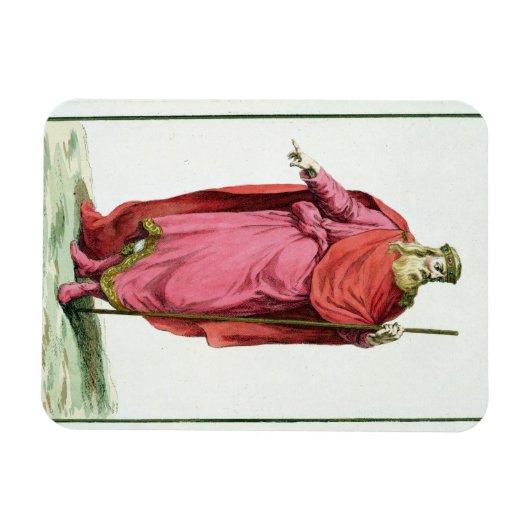 Clovis I (481-511) King of the Salian Franks from Magneet (Horizontaal)