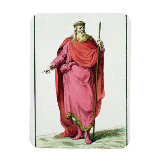 Clovis I (481-511) King of the Salian Franks from Magneet (Verticaal)