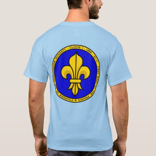 Clovis I Blue and Gold Seal Shirt (Achterkant)