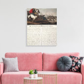 Clovis I (c.466-511) bij de slag om Tolbiac, 496 Canvas Afdruk (Insitu (Woonkamer))