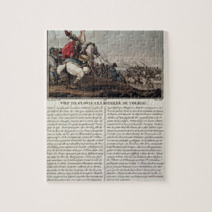 Clovis I (c.466-511) bij de slag om Tolbiac, 496 Legpuzzel