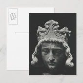 Clovis II , Merovingian Frankish Briefkaart (Voorkant / Achterkant)