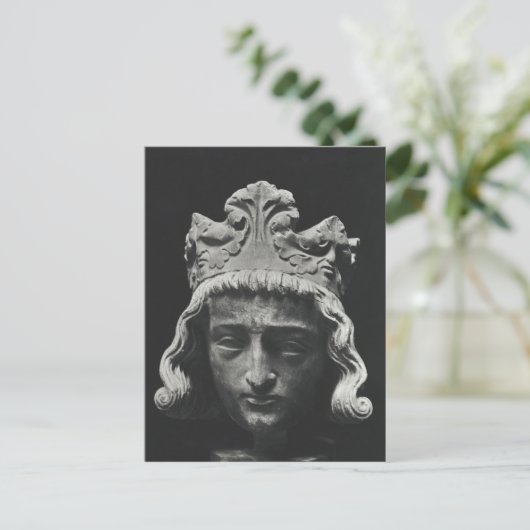 Clovis II , Merovingian Frankish Briefkaart (Staand voorkant)